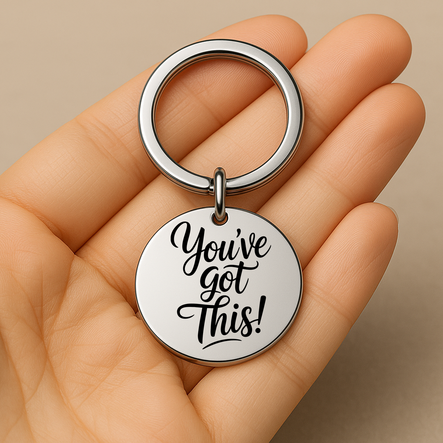 You Got This Keychain | Motivational Stainless Steel Gift for Encouragement & Support